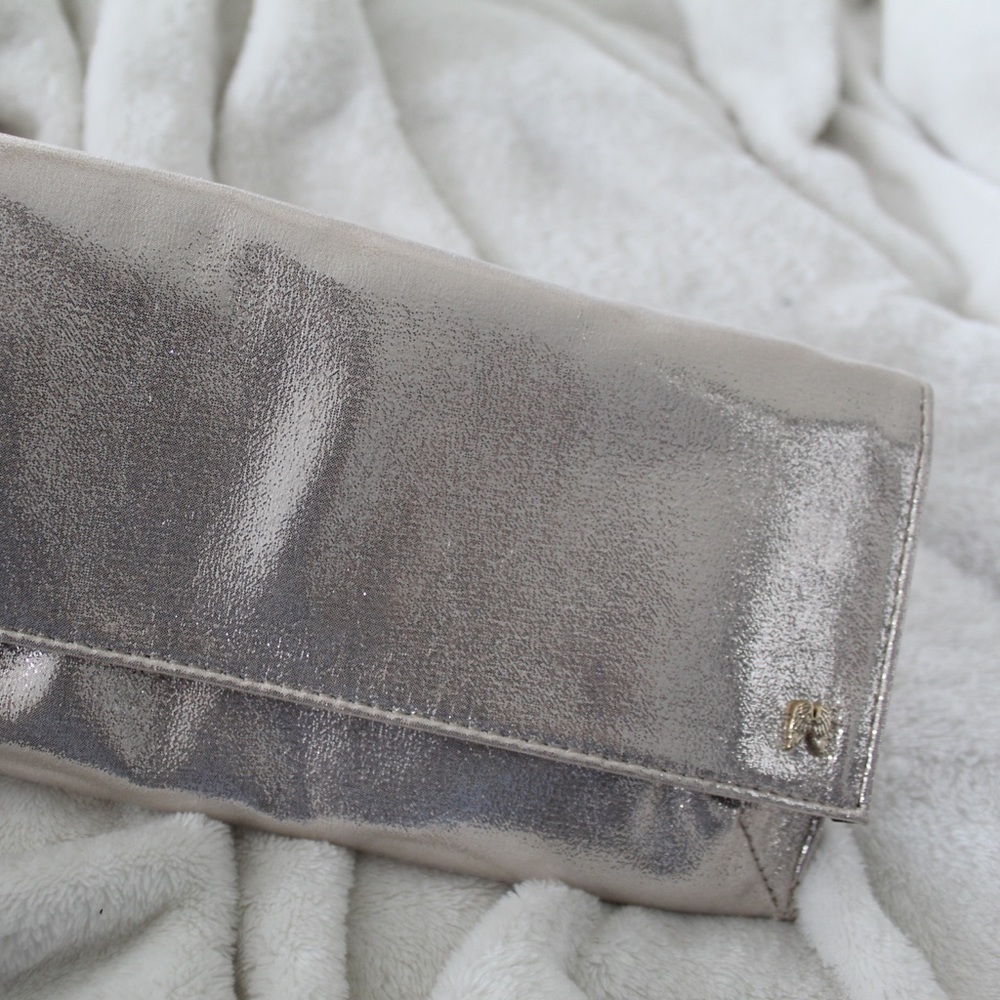 Metallic Champagne Hand Purse / Wallet